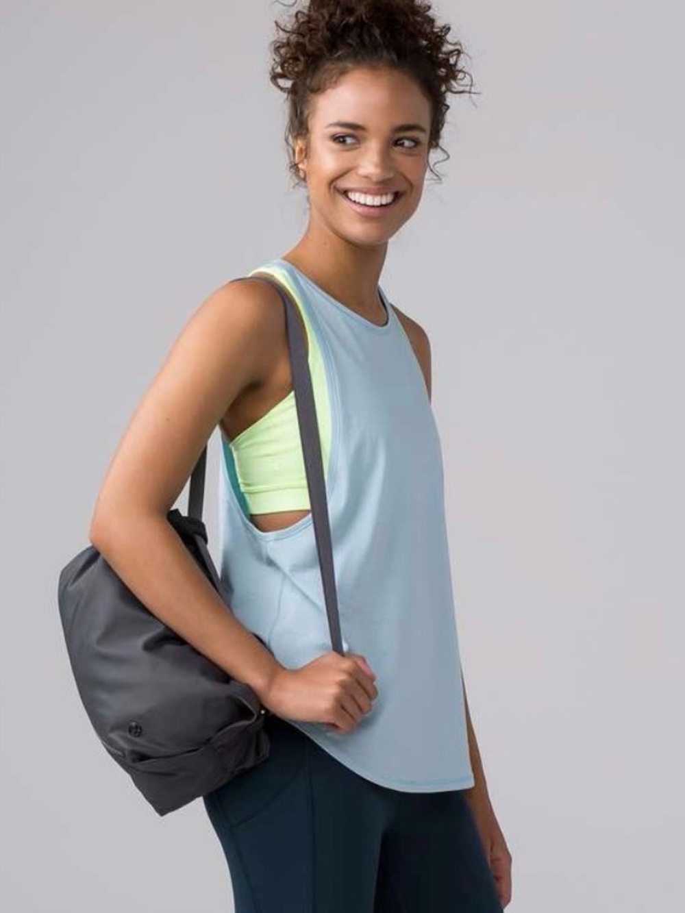 lululemon athletica Sweat Date Singlet Tank Pure Blue size 2 Pima Cotton